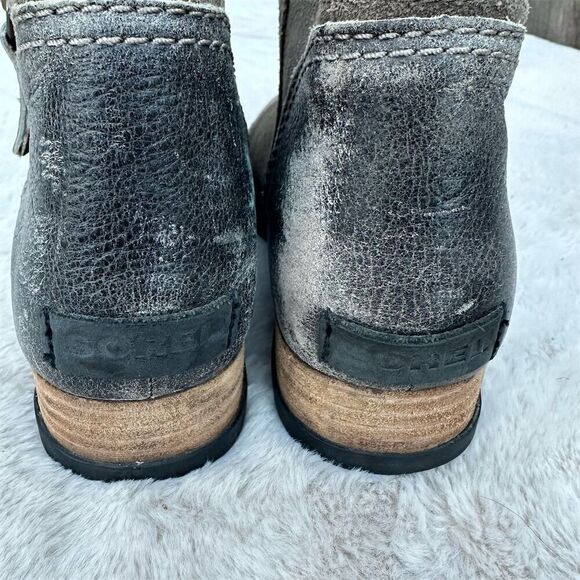 Sorel Women's Chelsea Ankle Boots Brown Suede Leather Size 7 - Picture 6 of 13